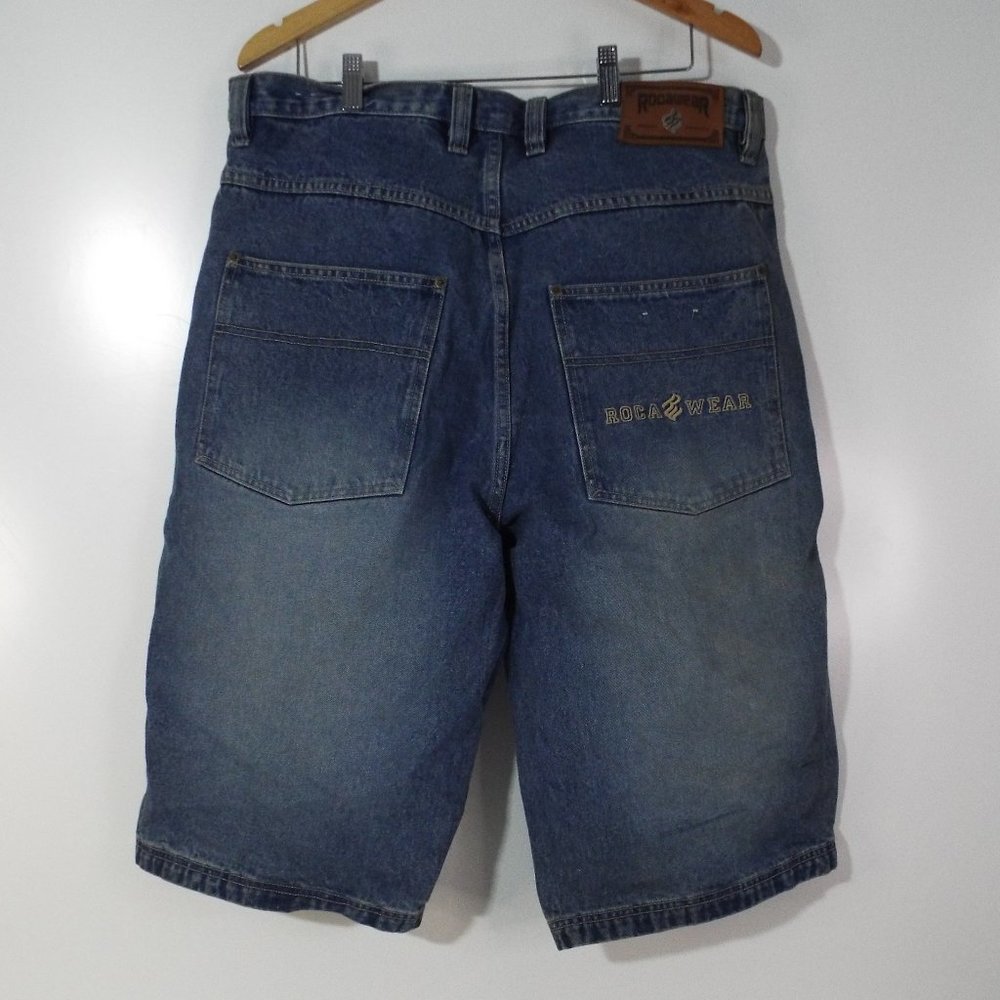 Vintage Roca Wear Men's Baggy fit shorts shorts size 36 - Picture 2 of 8